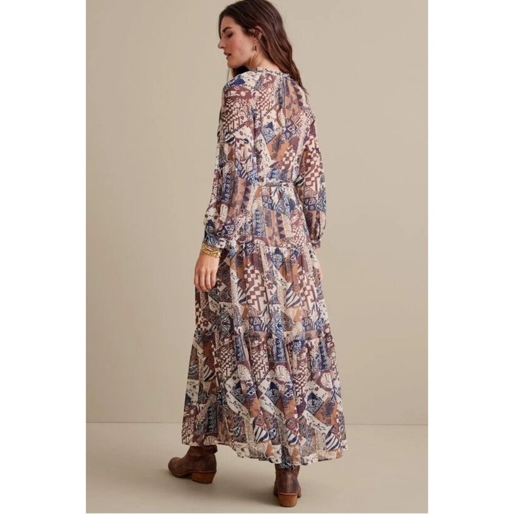 Soft Surroundings Hailey Patchwork Peasant Dress … - image 5